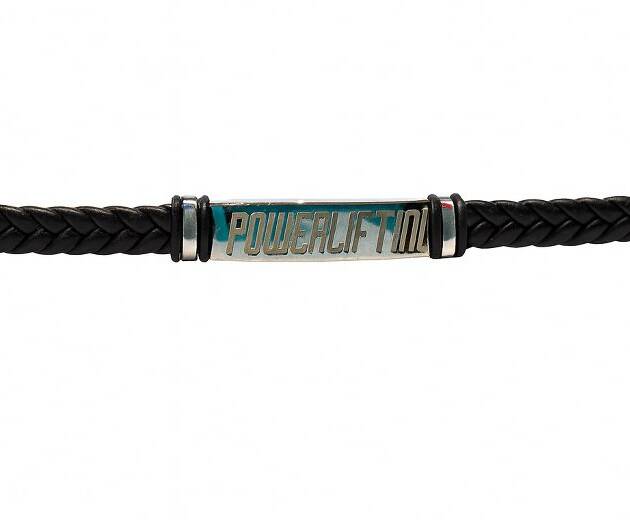 Pulsera de metal y Cuero Powerlifting